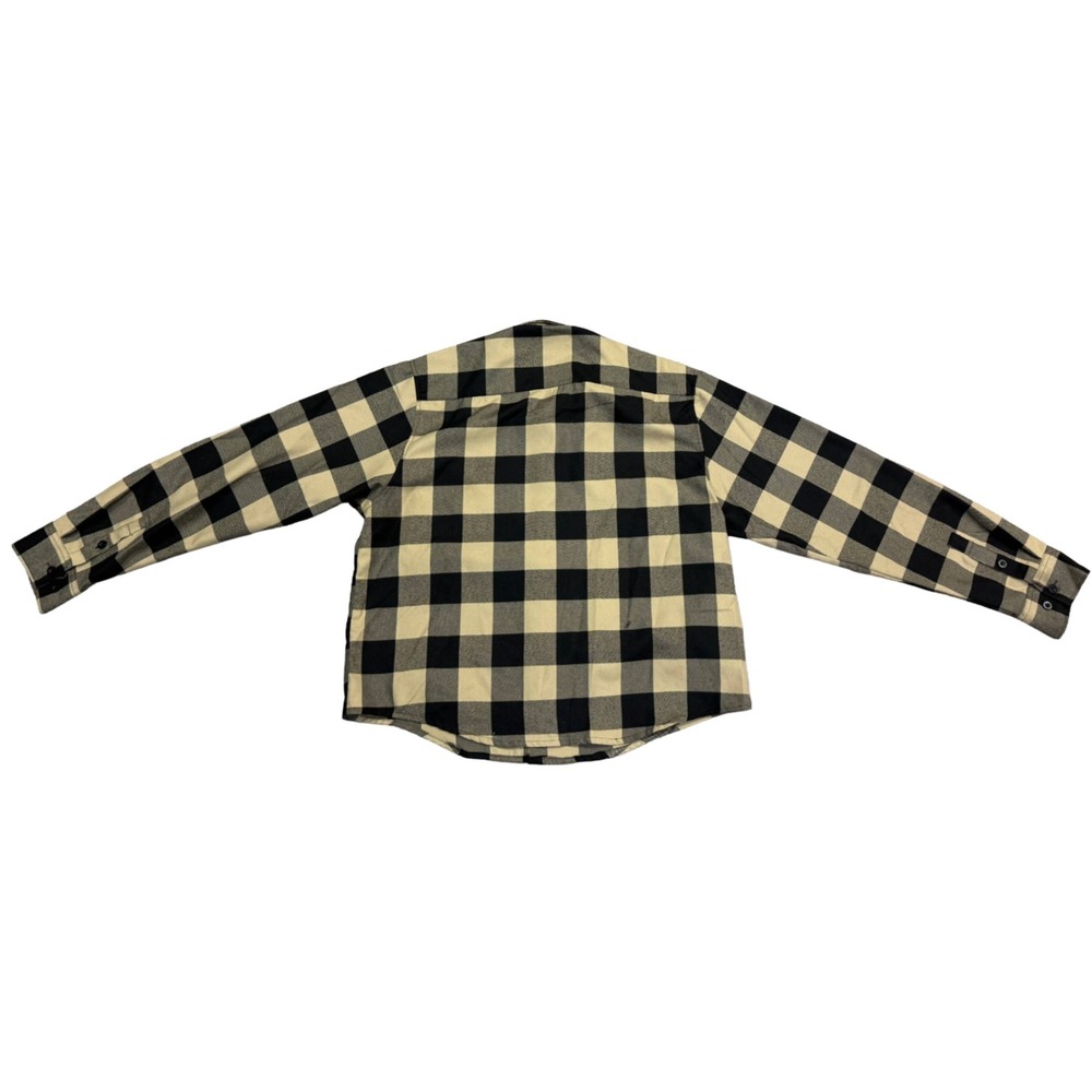 Dixxon Flannel Mens The Bravo Long Sleeve Black Yellow Button Up Plaid Shirt XL - Picture 2 of 4